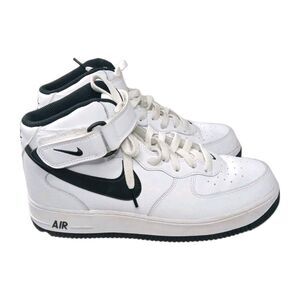 Nike Air Force 1 '07 Mid Shoes Men's Size 9 Sneakers White Black